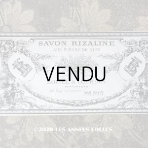 画像: アンティーク ソープラベル SAVON LIZALINE AUX FLEURS DE NICE - BOITEL&LOURDIN PARIS -