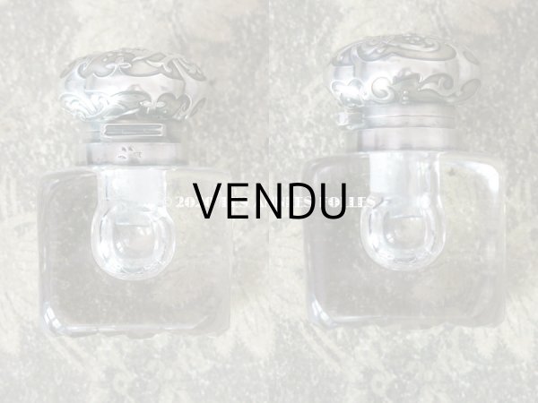 画像6: アンティーク 鈴蘭のインク入れ シルバー & クリスタル製   CHARLES MURAT (6)