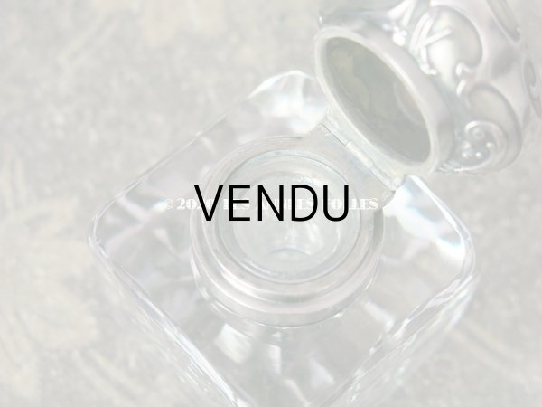 画像8: アンティーク 鈴蘭のインク入れ シルバー & クリスタル製   CHARLES MURAT (8)