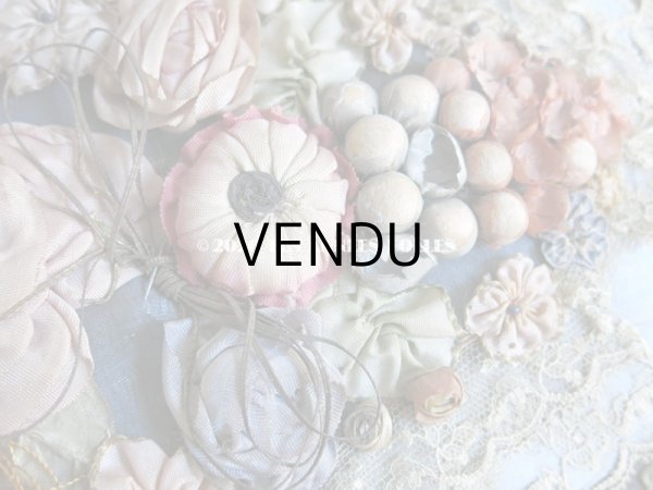 画像9: 1900年代 アンティーク 大きなカルトナージュボックス ロココトリム＆レースの装飾  (9)