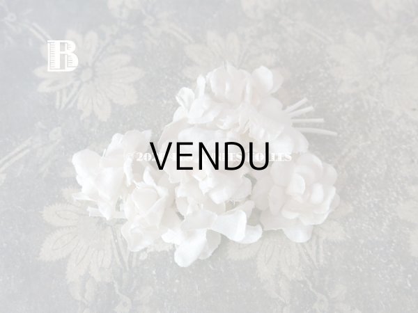 画像5: アンティーク オフホワイトの布花 (5)