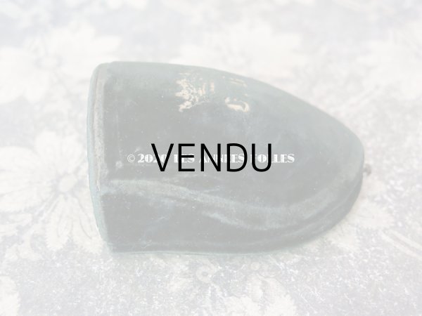 画像6: 19世紀 アンティーク ベルベット製 ジュエリーボックス 王冠の紋章入り ブローチ用 (6)