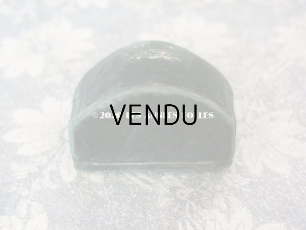 画像5: 19世紀 アンティーク ベルベット製 ジュエリーボックス 王冠の紋章入り ブローチ用 (5)