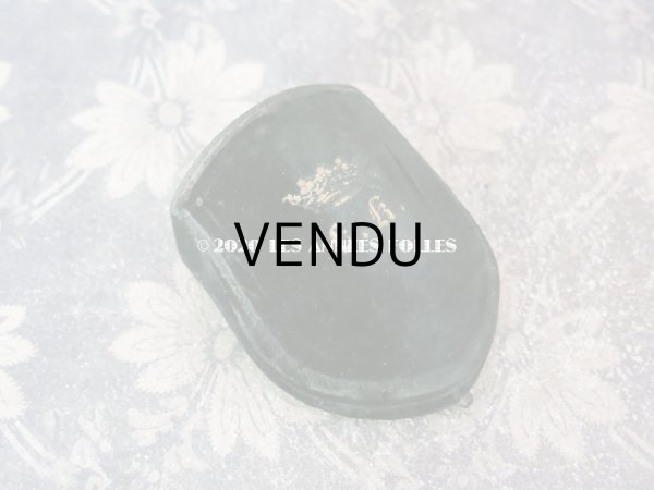 画像3: 19世紀 アンティーク ベルベット製 ジュエリーボックス 王冠の紋章入り ブローチ用 (3)