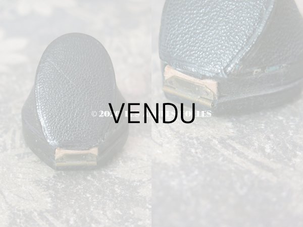 画像3: 19世紀 アンティーク 本革製 ジュエリーボックス 王冠の紋章入り リングボックス (3)