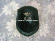 画像2: 19世紀 アンティーク ベルベット製 ジュエリーボックス 王冠の紋章入り ブローチ用 (2)
