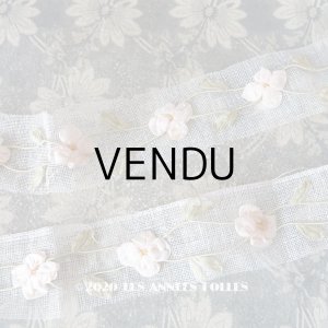 画像: アンティーク ロココ調 シルク製 大きなモチーフ パウダーピンクの薔薇のガーランド 1.2m