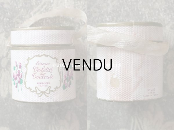 画像5: アンティーク 菫の小さなパフュームボックス&ボトル  ESSENCE VIOLETTES DE TOULOUSE - BERDOUES FRANCE - (5)