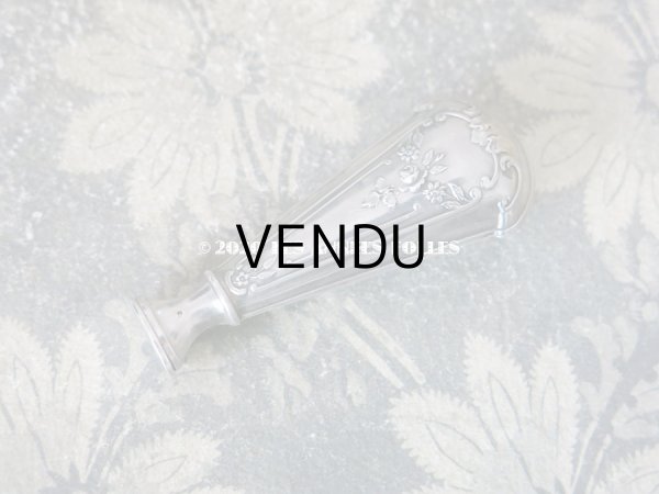 画像3: アンティーク レタリングセット シルバー製 薔薇模様 ペン軸 & シーリングスタンプ ＆ レターオープナー & ペーパーナイフ (3)