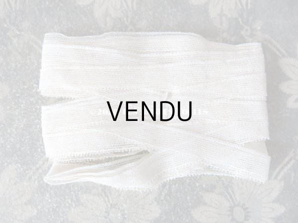 画像8: 1920年代 アンティーク オフホワイトのチュールレース 10m 1.4cm幅  (8)