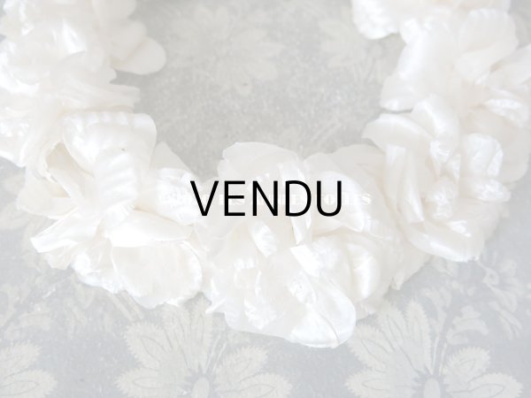 画像8: 1900年代 アンティーク シルク製 薔薇の花冠 ティアラ オフホワイト (8)