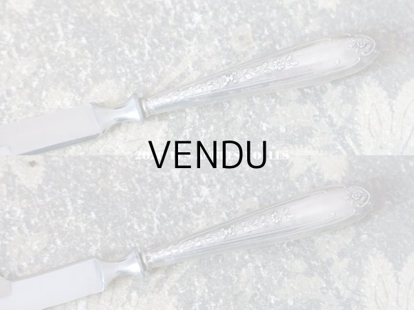 画像9: アンティーク レタリングセット シルバー製 薔薇模様 ペン軸 & シーリングスタンプ ＆ レターオープナー & ペーパーナイフ (9)