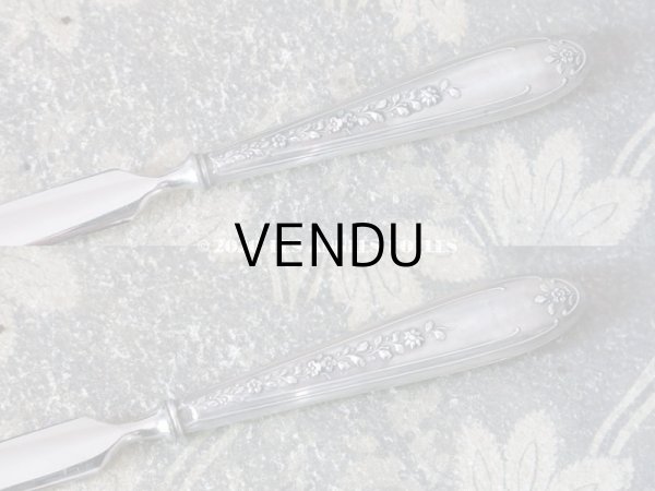 画像6: アンティーク レタリングセット シルバー製 薔薇模様 ペン軸 & シーリングスタンプ ＆ レターオープナー & ペーパーナイフ (6)