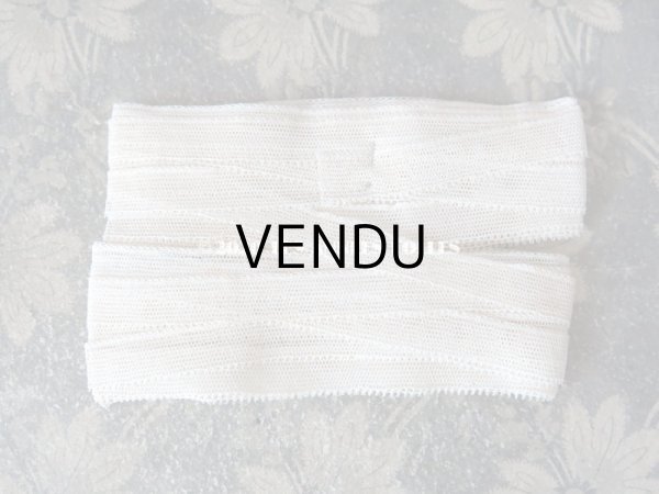 画像6: 1920年代 アンティーク オフホワイトのチュールレース 10m 1.4cm幅  (6)