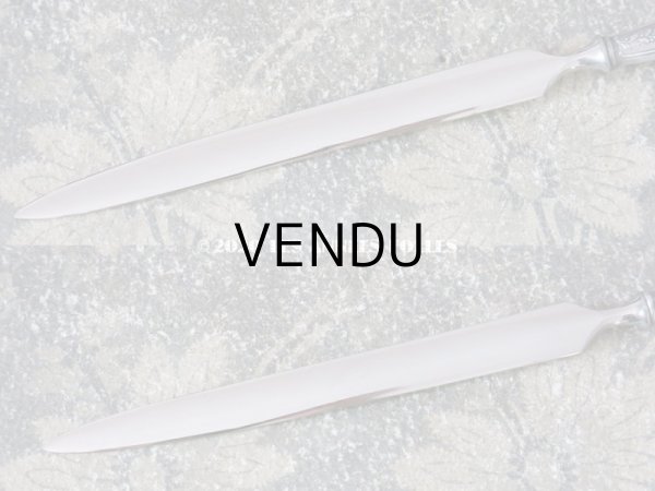 画像7: アンティーク レタリングセット シルバー製 薔薇模様 ペン軸 & シーリングスタンプ ＆ レターオープナー & ペーパーナイフ (7)