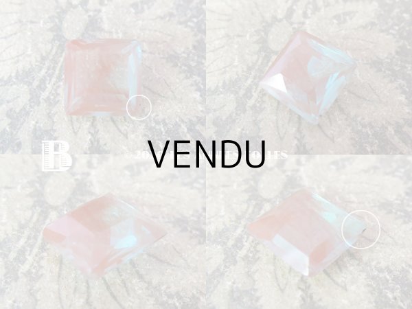 画像4: アンティーク サフィレットのルース スクエア 15mm (4)