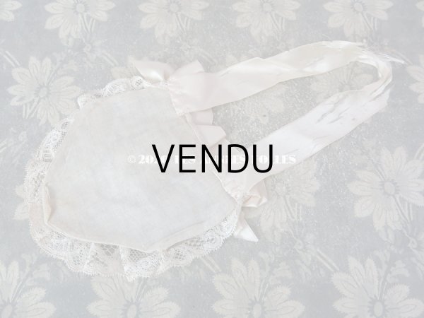 画像7: アンティーク 初聖体のオモニエール グレイッシュピンク 薔薇＆レース (7)