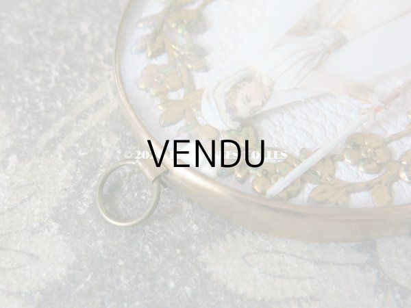 画像3: アンティーク 初聖体の小さなガラスドーム  (3)