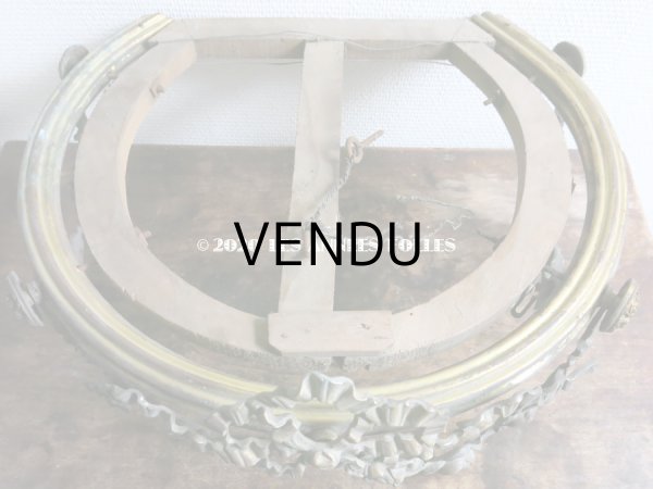 画像4: アンティーク 天蓋キャノピー 薔薇＆リボンのガーランド　45×37×27cm (4)