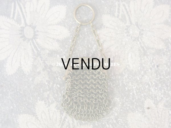 画像3: 1900年代 アンティーク ドール用 メタルメッシュのコインケース  (3)