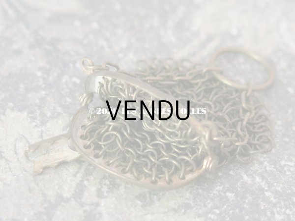 画像8: 1900年代 アンティーク ドール用 メタルメッシュのコインケース  (8)