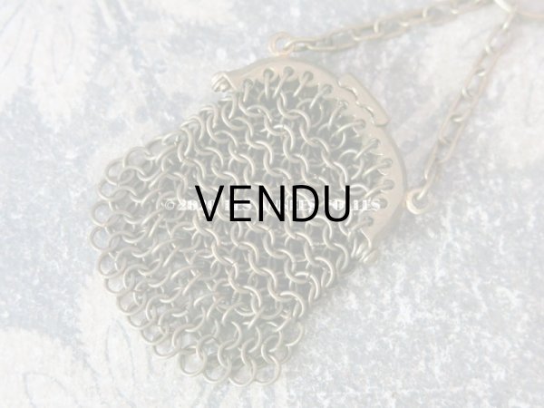 画像6: 1900年代 アンティーク ドール用 メタルメッシュのコインケース  (6)