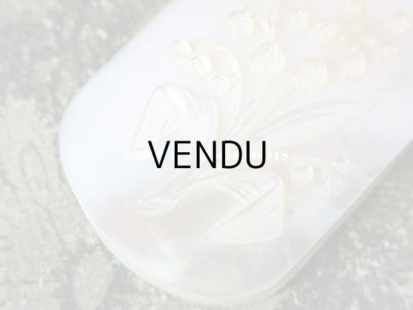 画像13: 19世紀 鈴蘭の舞踏会の手帳 ペンシル付 マザーオブパール製  CARNET DE BAL カルネ・ド・バル (13)