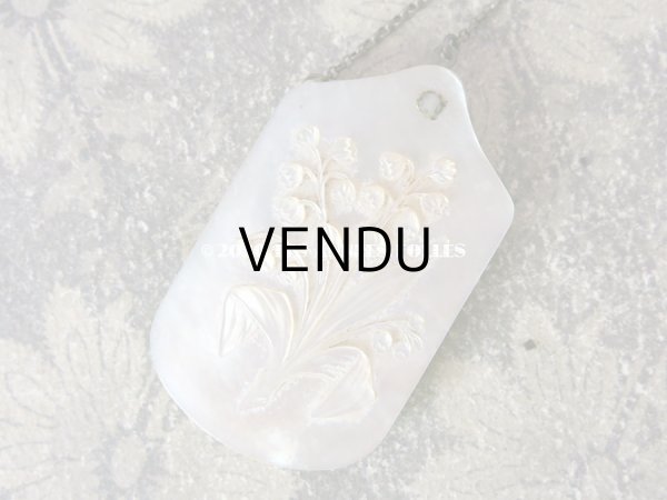 画像7: 19世紀 鈴蘭の舞踏会の手帳 ペンシル付 マザーオブパール製  CARNET DE BAL カルネ・ド・バル (7)