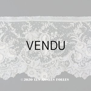 画像: 19世紀末 アンティーク ニードルレース 幅広 ポワンドローズ 19.5×50cm 【ポワン・ド・ガーズ】 【ポワン・ド・ローズ】  