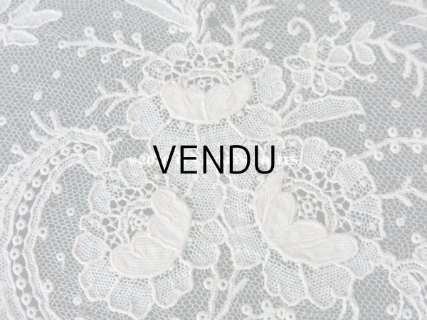 画像3: 19世紀末 アンティーク ニードルレース 幅広 ポワンドローズ 19.5×50cm 【ポワン・ド・ガーズ】 【ポワン・ド・ローズ】   (3)