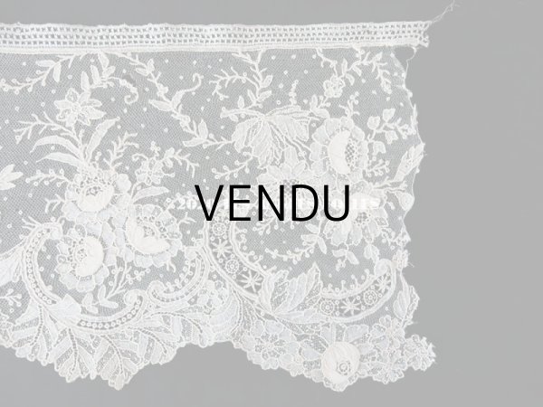 画像7: 19世紀末 アンティーク ニードルレース 幅広 ポワンドローズ 19.5×50cm 【ポワン・ド・ガーズ】 【ポワン・ド・ローズ】   (7)