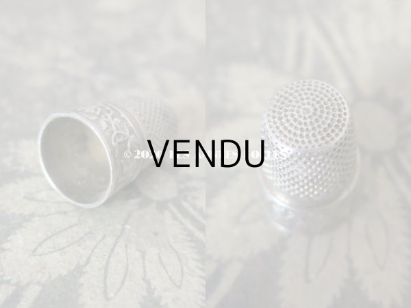 画像17: 1900年代 アンティーク シルバー製 薔薇の裁縫道具セット  (17)