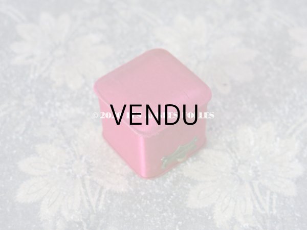 画像3: アンティーク  シルクサテンのリングボックス マゼンタ ジュエリーボックス  (3)