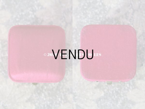 画像9: アンティーク  シルクサテンのリングボックス マゼンタ ジュエリーボックス  (9)