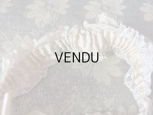 画像9: 1900年代 アンティーク 花嫁の靴下どめ ワックスフラワー ジャルティエ (9)