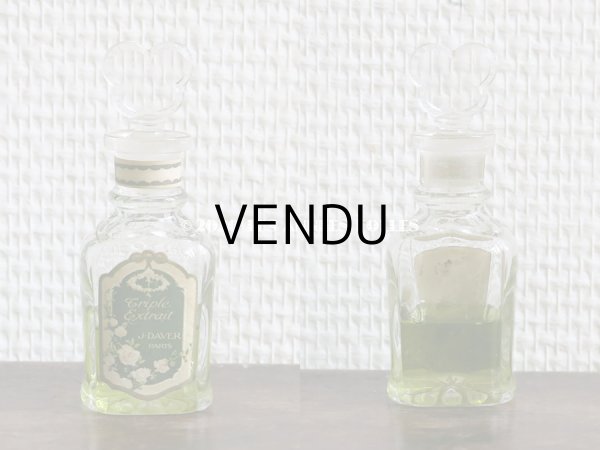 画像3: アンティーク パフュームボトル 白薔薇 ホワイトローズ TRIPLE EXPRAIT - J.DAVER PARIS - (3)