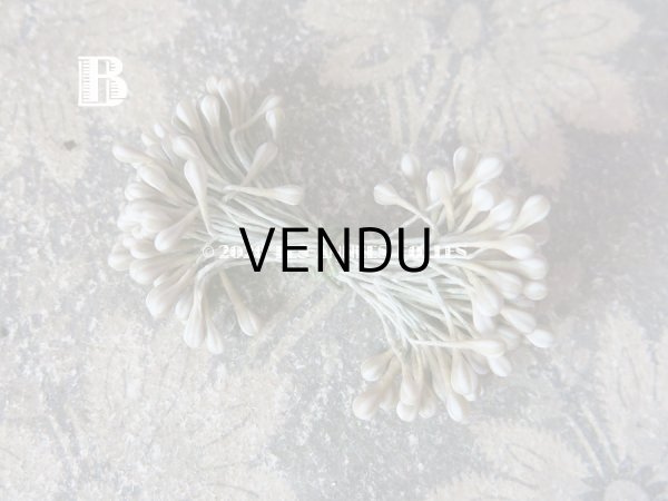 画像5: アンティーク ペップ 布花用 花芯 マーブル カーキ (5)