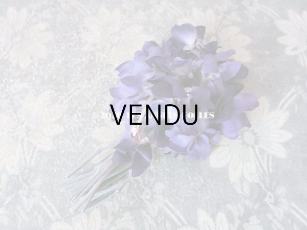 画像6: アンティーク 菫のブーケの布花  コサージュ 27輪 (6)