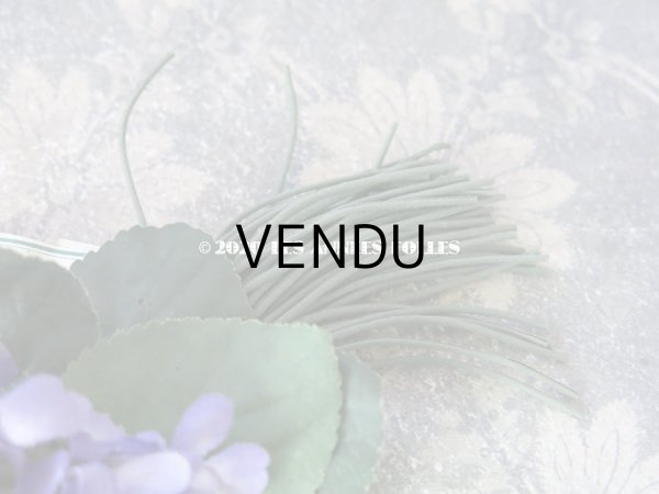 画像3: 未使用 ラベル付き アンティーク 菫のブーケの布花  コサージュ  (3)