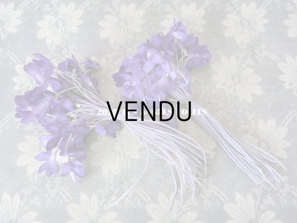 画像6: 新品同様 アンティーク 菫のブーケの布花  コサージュ 48輪 (6)