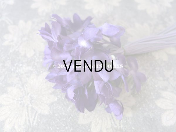 画像5: 新品同様 アンティーク 菫のブーケの布花  コサージュ 48輪 (5)