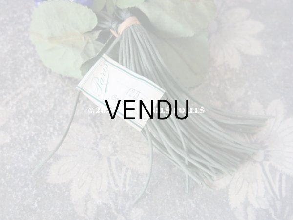 画像5: 未使用 ラベル付き アンティーク 菫のブーケの布花  コサージュ  (5)