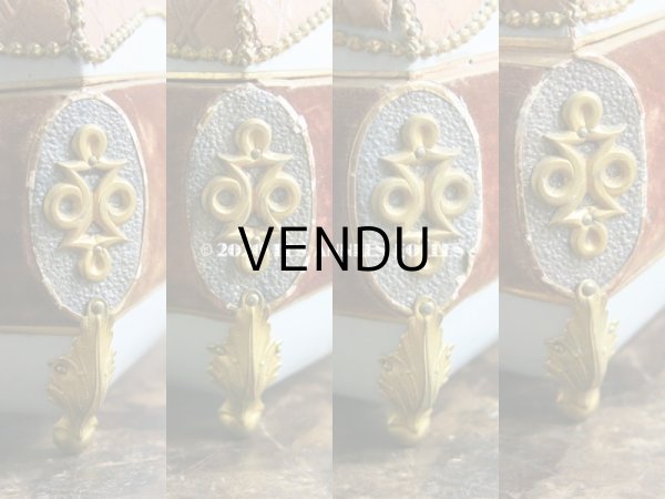 画像14: 19世紀 アンティーク ナポレオン3世時代 お菓子箱 チョコレートボックス 木箱  (14)