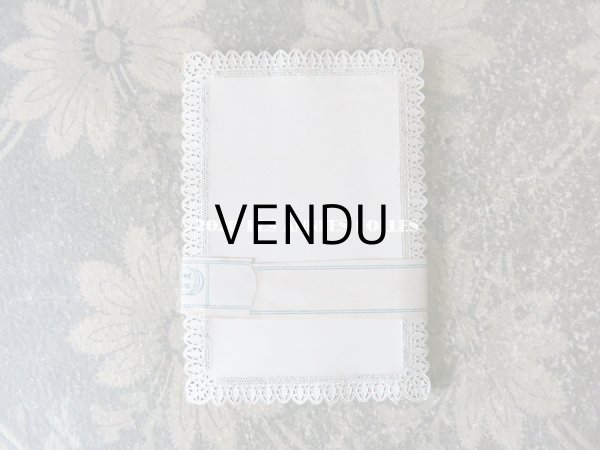 画像5: 未使用 1870年代 アンティーク　カニヴェ用カード 13枚のセット レースの透かし柄 (5)