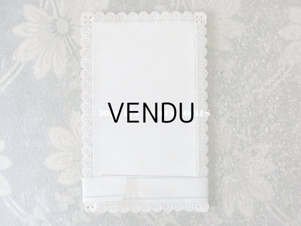 画像10: 未使用 1870年代 アンティーク　カニヴェ用カード 13枚のセット レースの透かし柄 (10)