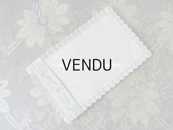 画像9: 未使用 1870年代 アンティーク　カニヴェ用カード 13枚のセット レースの透かし柄 (9)