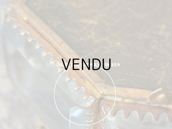 画像17: 19世紀 アンティーク 大きなジュエリーボックス 6角形　パウダーブルーのクッション (17)