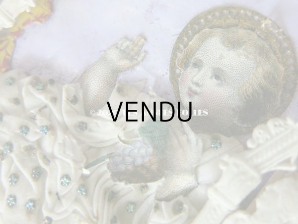 画像7: 19世紀 アンティーク 立体 カニヴェ 幼いキリスト (7)