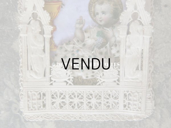 画像4: 19世紀 アンティーク 立体 カニヴェ 幼いキリスト (4)