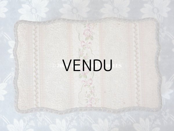 画像3: 1900年代 アンティーク ジャガード織  カルトナージュボックス 裁縫箱 (3)